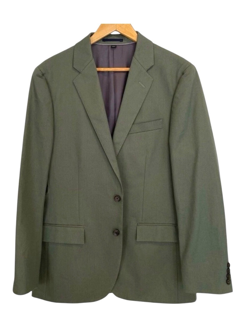 NWT J.Crew Ludlow Blazer Duca Visconti Cotton Sage Green Slim Fit 41R